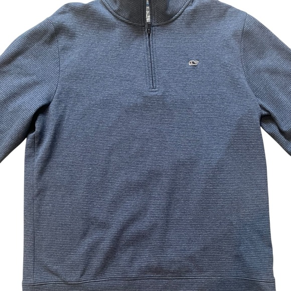 Men's Vineyard  Vines Performance Ribbed 
Quarter-Zip Pullover Sweater, Sz L - Picture 9 of 13